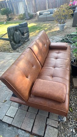 Brown Futon couch
