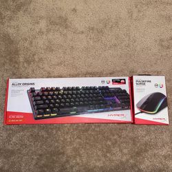 HyperX Alloy Origins (Red Linear) keyboard + HyperX Pulsefire Surge  mouse