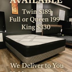 Queen Mattress Come With Free Box Spring - Same Day Delivery 