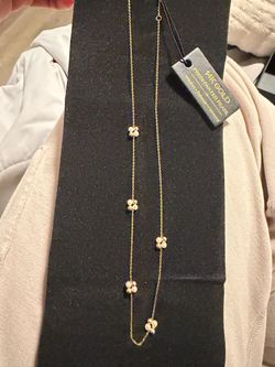 Dainty 14k yellow gold necklace