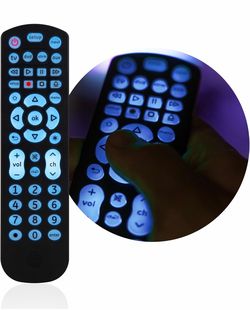GE Backlit Universal Remote Control for Samsung, Vizio, LG, Sony, Sharp, Roku, Apple TV, RCA, Panasonic, Smart TV, Streaming Players, Blu-Ray, DVD, 4-