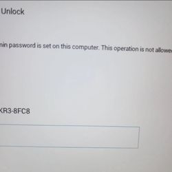 8FC8 Bios Admin Password  Unlock  For Any Dell