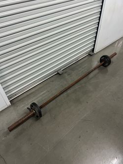 Standard Barbell with Weight Plates