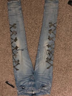 Camo bone amiri pants