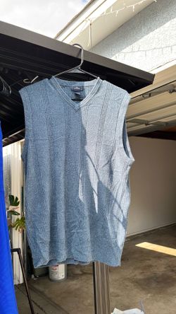 Large sweater vest blue