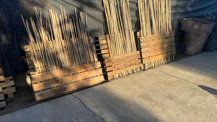 Bamboo privacy fence