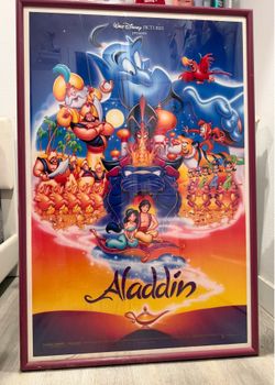 Vintage Aladdin poster frame