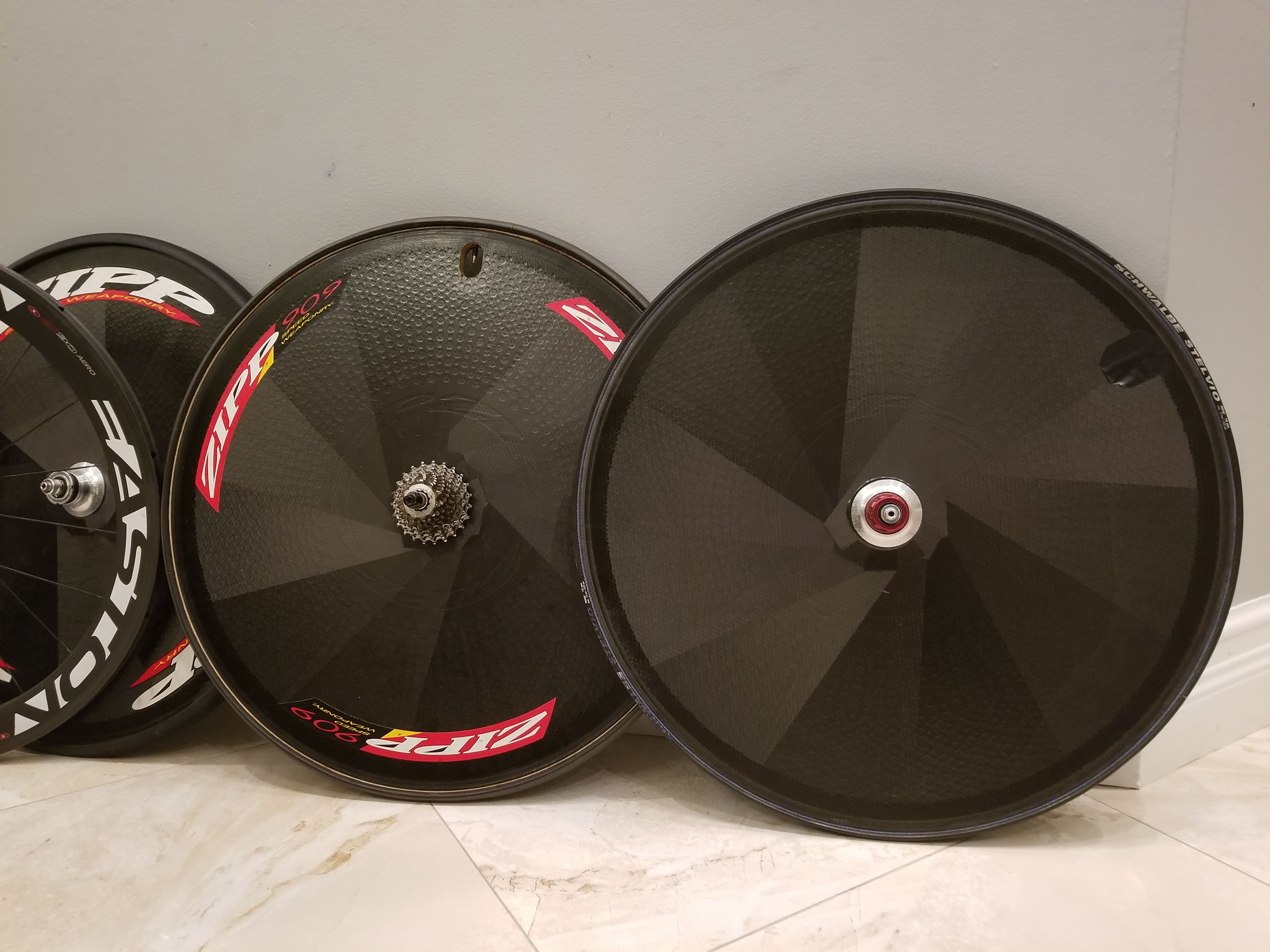 ZIPP Disc 909, ZIPP 808, Easton ec90, ZIPP 999 WITH DISC WHEELSET