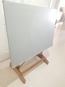 Vintage Wooden Oak Draftin Table