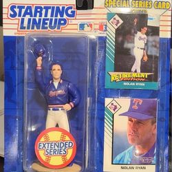 1993 Starting Lineup Nolan Ryan Texas Rangers Extended Series