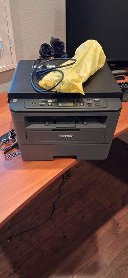 Brother HL-L2390DW Monochrome Laser Printer with Convenient Flatbed Copy & Scan, Duplex and Wireless Printing & Extra ink