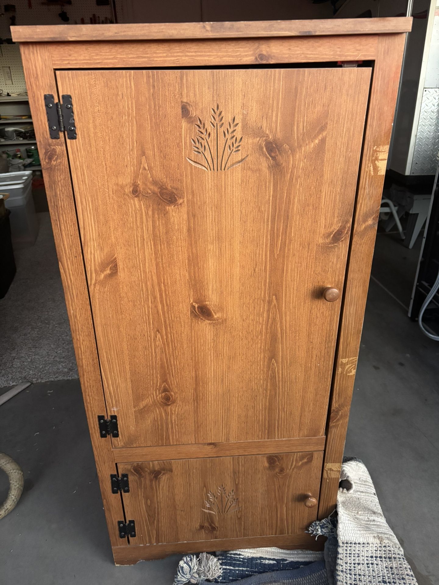 Wooden storage cabinet