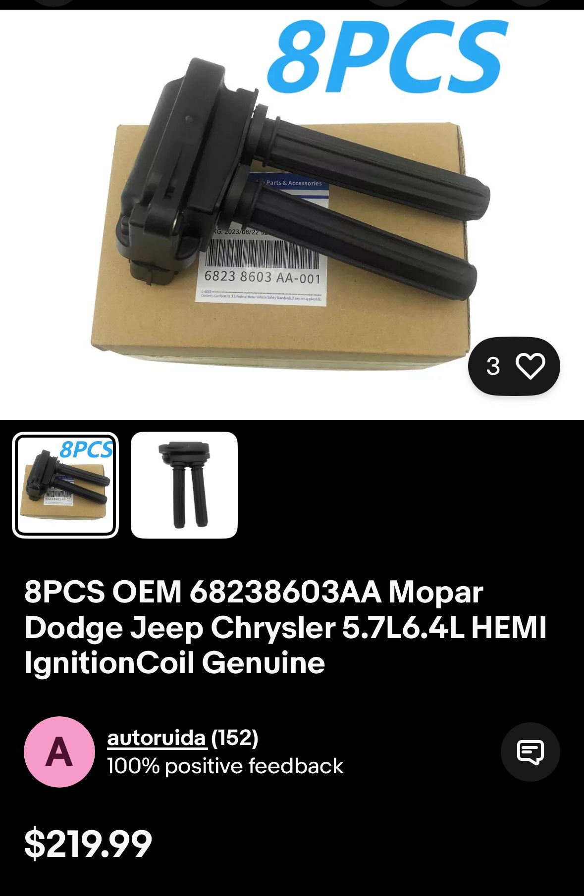 genuine OEM coil packs - 8 - 5.7 & 6.4 hemi motors 