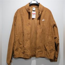 Men's Nike Jacket Large Corduroy Brown 