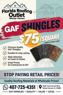 Wholesale Price Roofing Supplies!