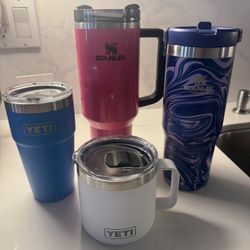 Yeti and Stanley Cups