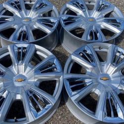 22” OEM Chevy Silverado Suburban High Country GMC Sierra We Finance Set Of 4 Rims Wheels 