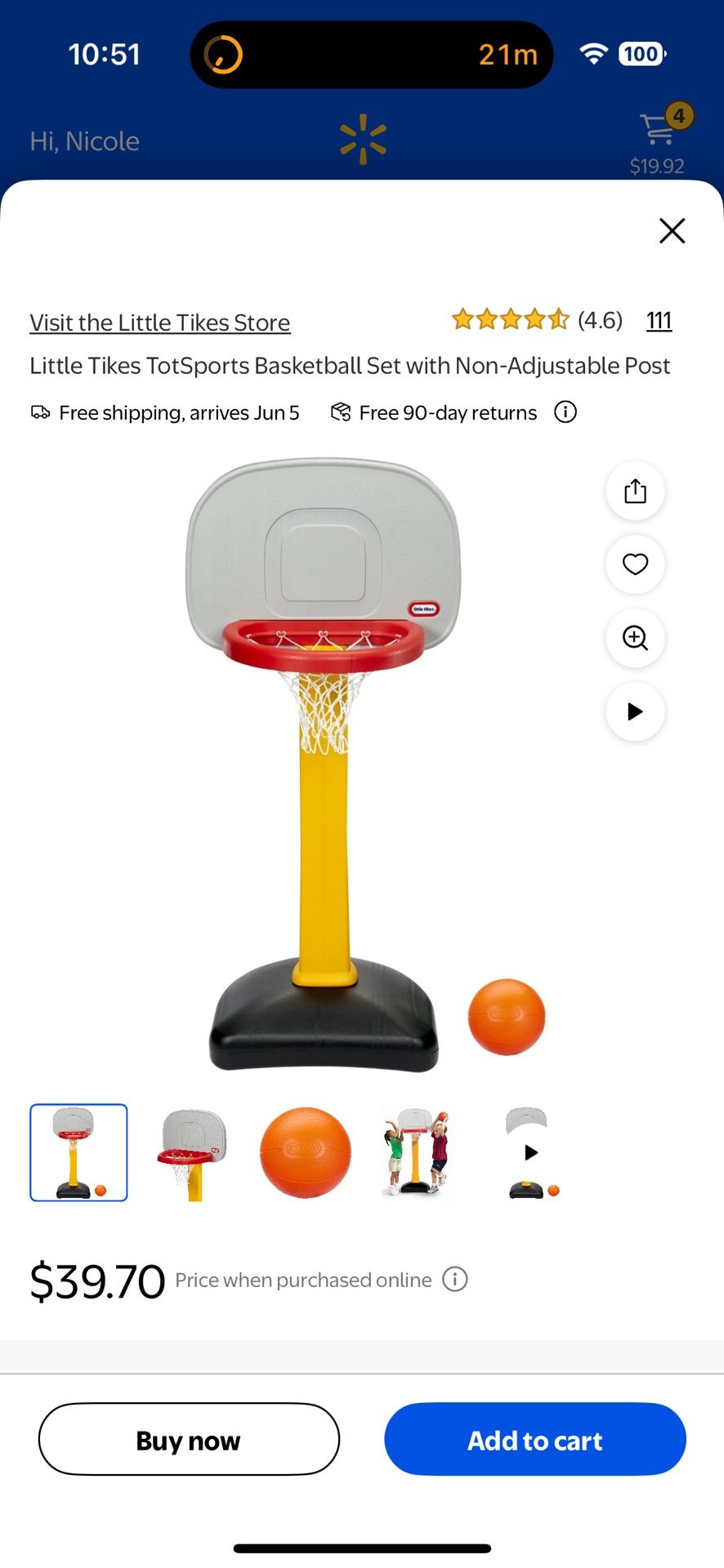 Toddler Basketball Hoop
