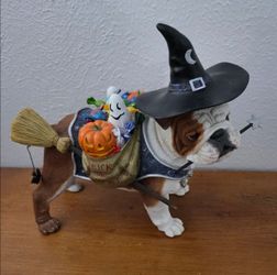 Danbury Mint English Bulldog Halloween  Decor