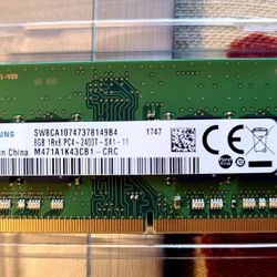 8GB RAM for Laptops or Notebooks DDR-2400