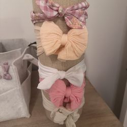 Baby Bows & Bow Holder