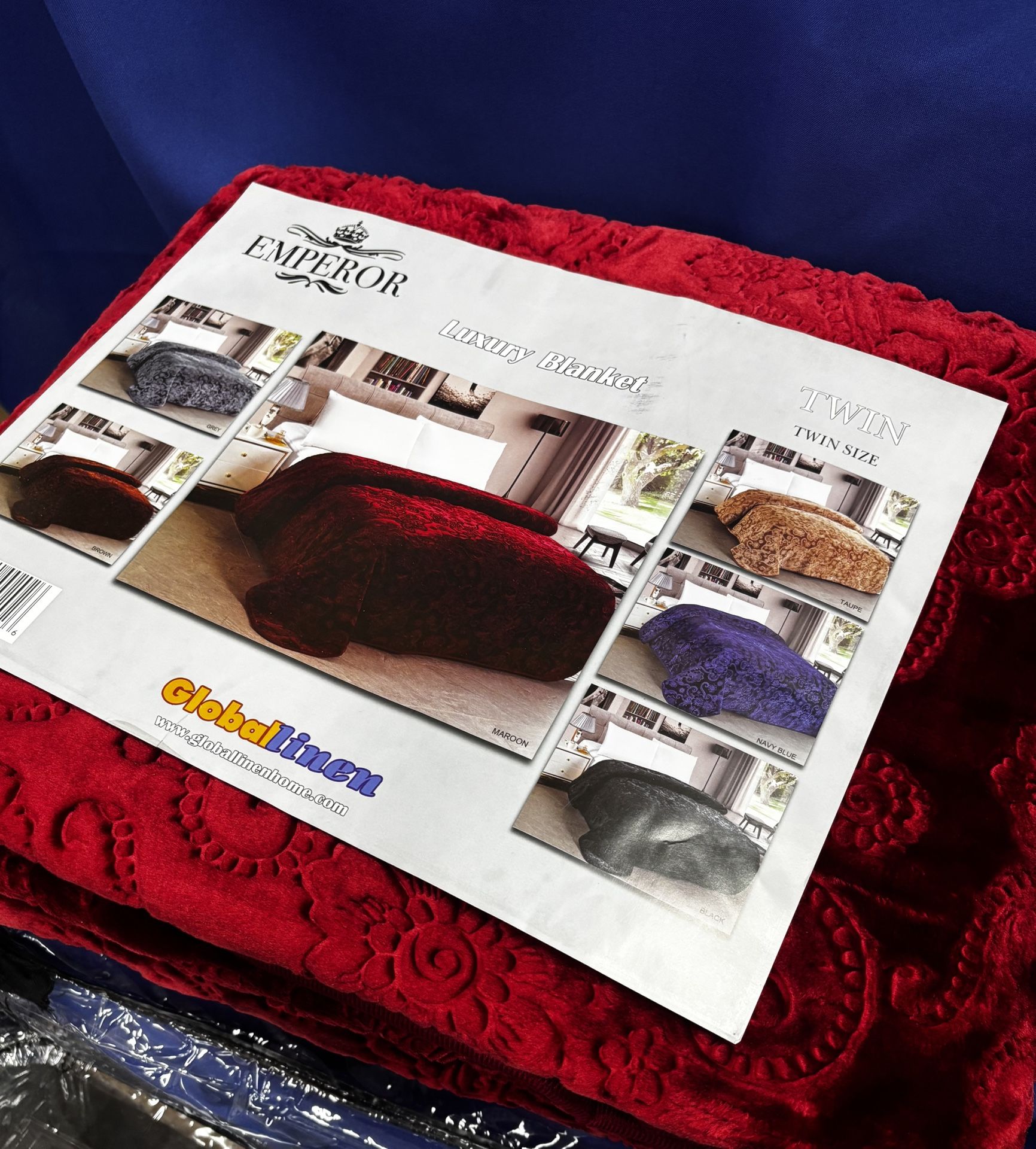 Twin Embossed Blanket (Wholesale: $18 EA)