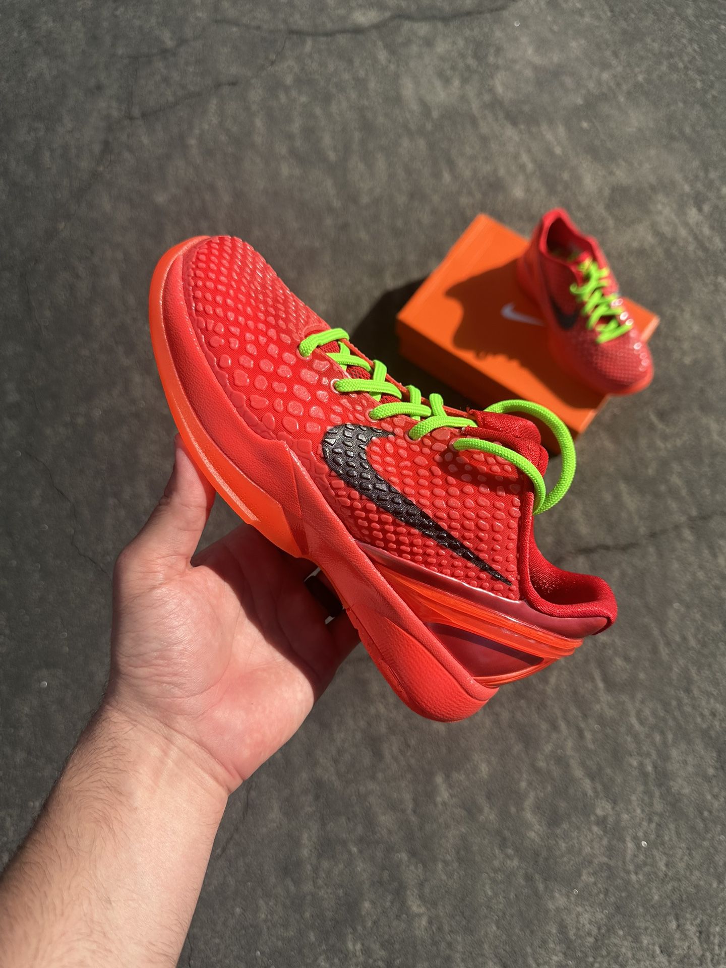 New Nike Kobe 6 Proto Reverse Grinch Grade School (Available Sizes in Description)