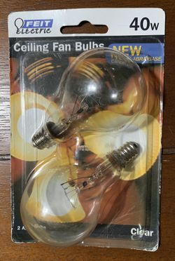 Ceiling Fan Bulbs 40 WAT Clear