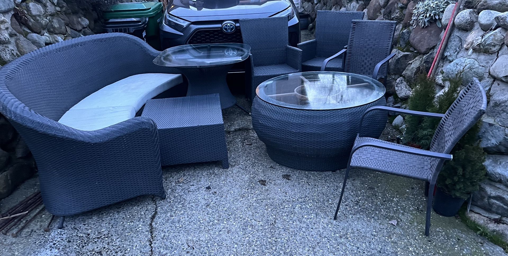 8 piece Wicker Patio Furniture Set for Sale in Seattle, WA OfferUp
