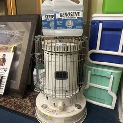 Kerosene Heater & Kerosene - 2 Bottles