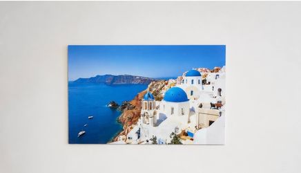 60” Santorini Glass Wall Art – Excellent Condition