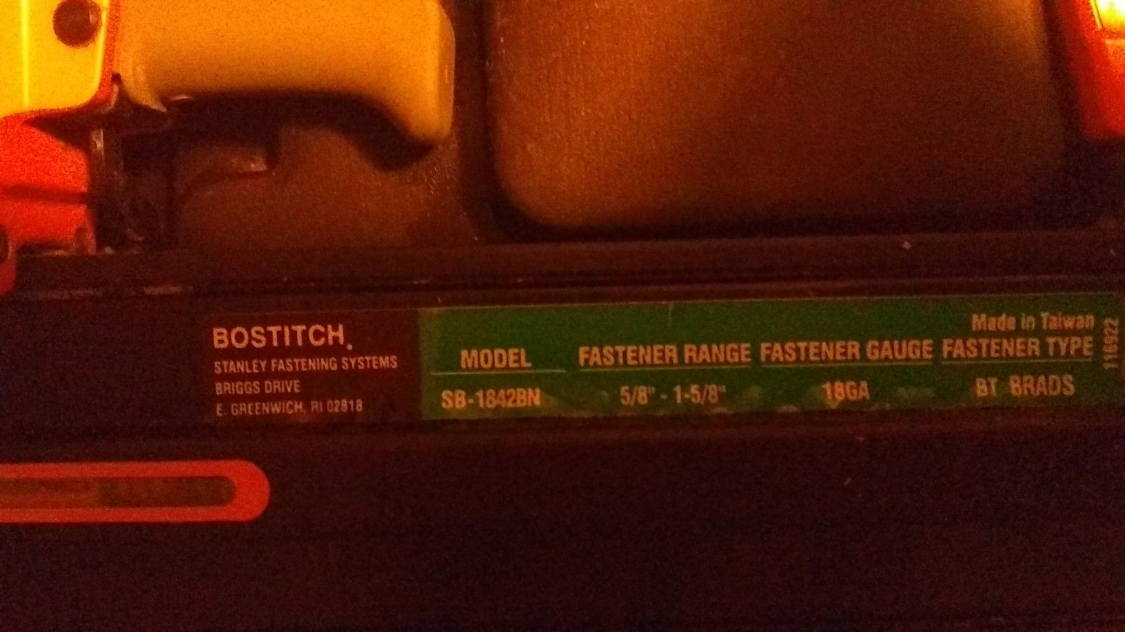 Bostitch Brad. Nailer