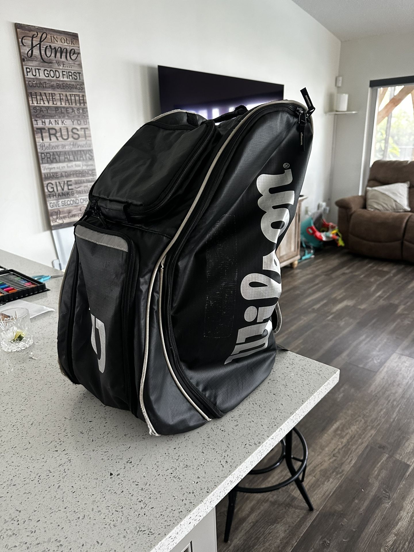 ebay wilson tackle football bag Sporting Goods: Bags & Accessories Wilson 3 Football Sideline Bag Wilson 3 Football Sideline Bag