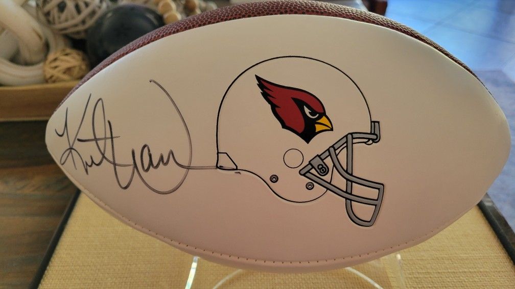 Kurt Warner Autographed Football