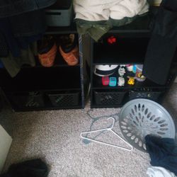 Two Black Bookshelves (Mistake In Assembling 1)