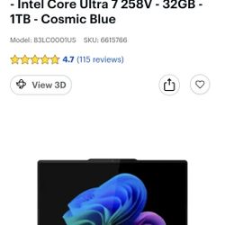 Lenovo YOGA 9i 14" 32 Memory + 1T Touch Laptop