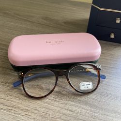 KATE SPADE NEW YORK Kaylin 49MM Round Reading Glasses strength 2.0 with case