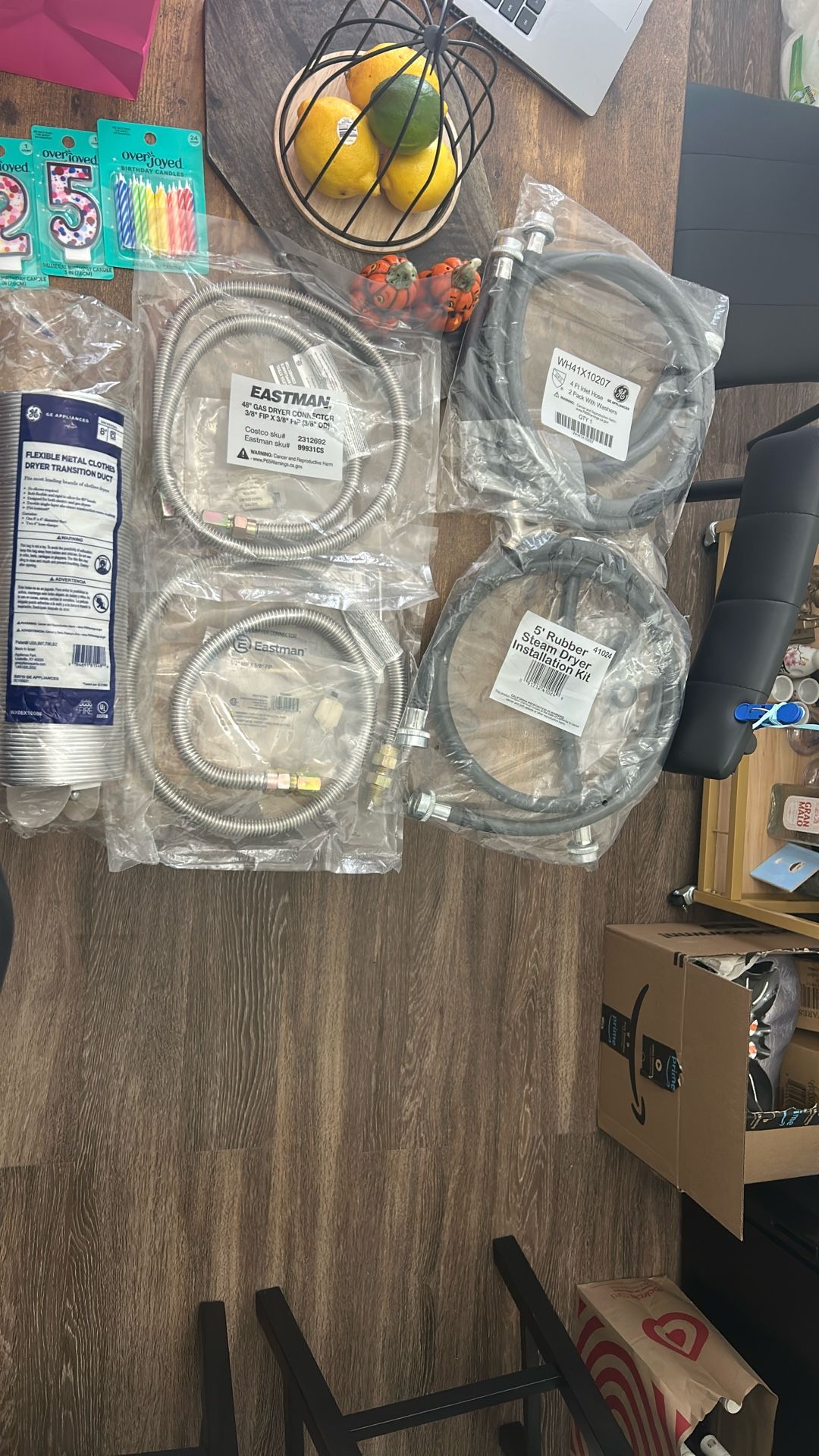 Essential Washer & Dryer Installation Kit – All Major Connection Parts Included