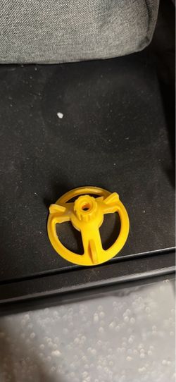 Yellow Plastic Toy Steering Wheel