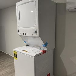 Brand New GE STACKED WASHER AND DRYER