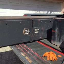 2- Heavy Duty Flat Bed Tool Boxes