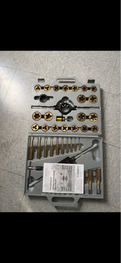 Pittsburgh 45-Piece Titanium Nitride Tap and Die Set