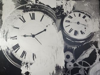 Modern Art "Pieces of old watch"