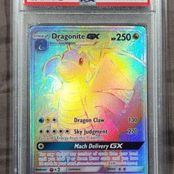 FS / NFT - POKEMON PSA 10 - 2019 POKEMON ENGLISH DRAGONITE GX  SECRET RARE #248
