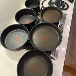 T-fal Ingenio Expertise Non Stick Cookware Set 14 Piece, Induction Oven Broiler Safe 500F, Detachable/Removable Handle, Kitchen, Pots and Pans