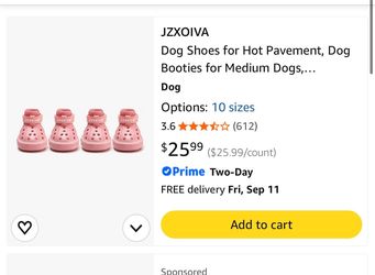 JZXOIVA Dog Booties for Medium Dogs