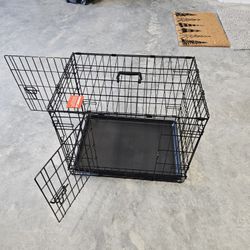 Dog Crate,small Metal Crate With 2 Doors.