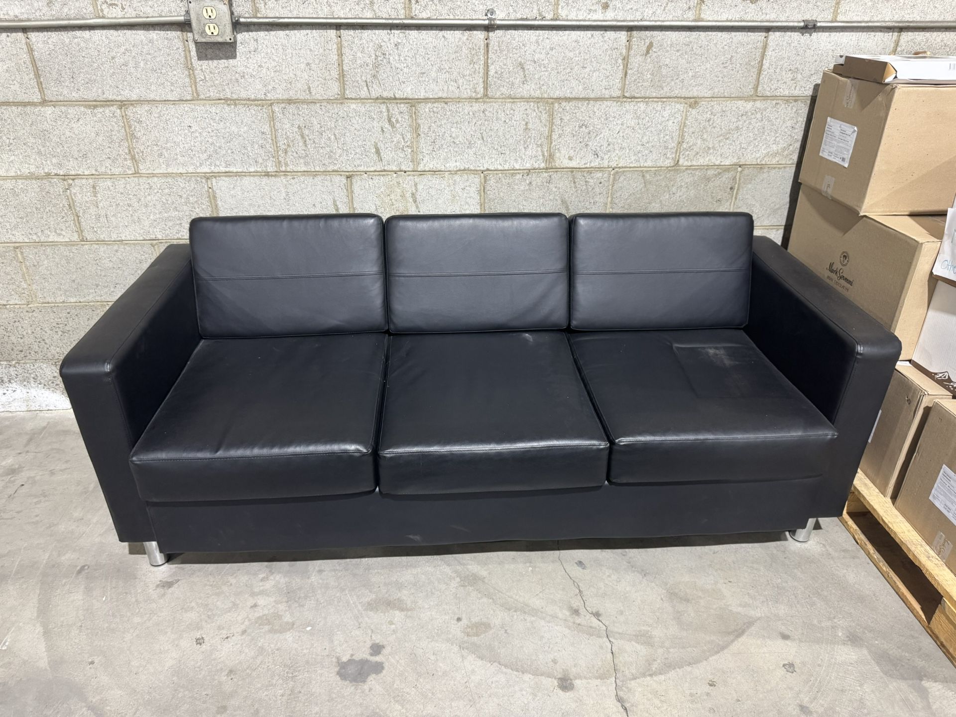 Black Leather Couch