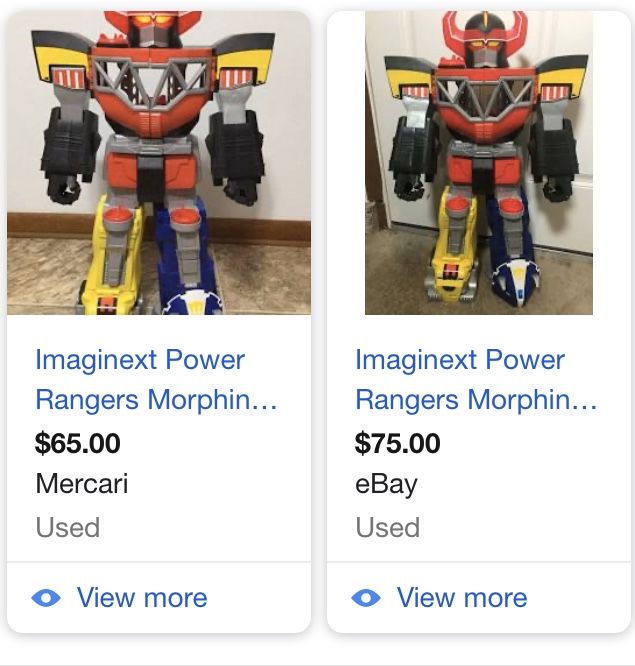 Imaginext Power Rangers Morphin Megazord Giant Robot 27 inch Tall