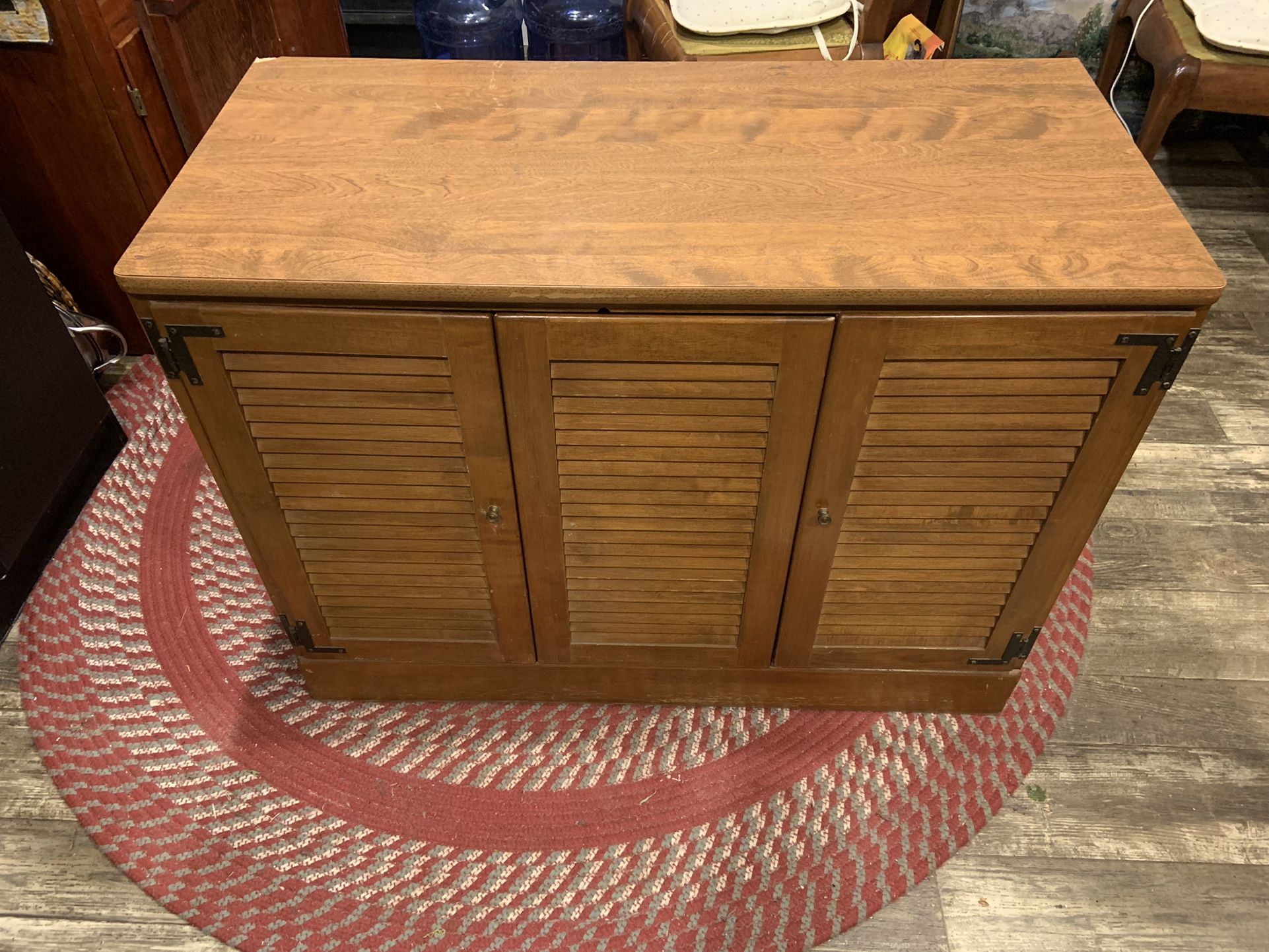 Ethan Allen Heirloom Maple Sewing Cabinet